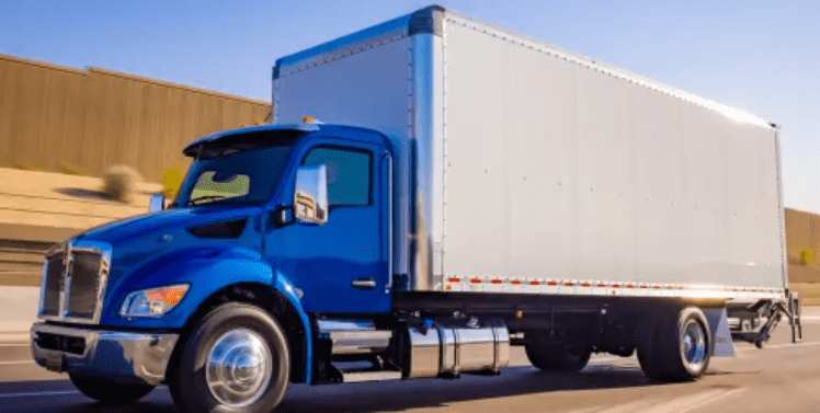 Truck on road