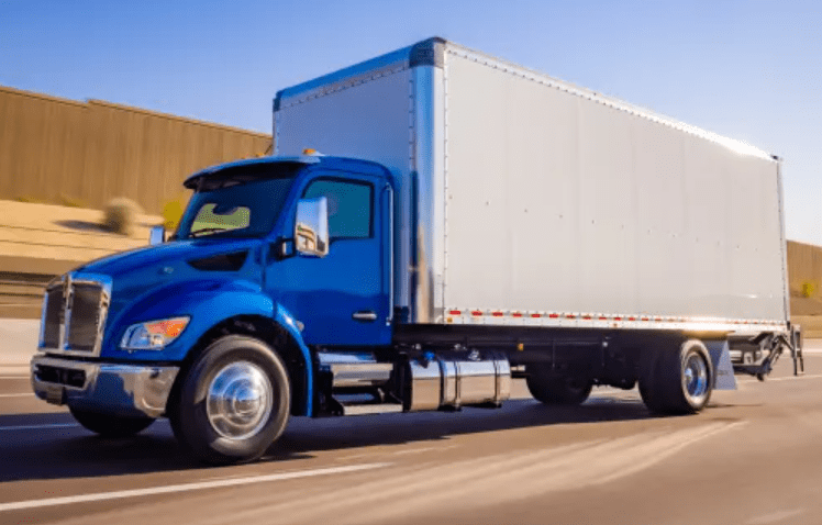Truck on road